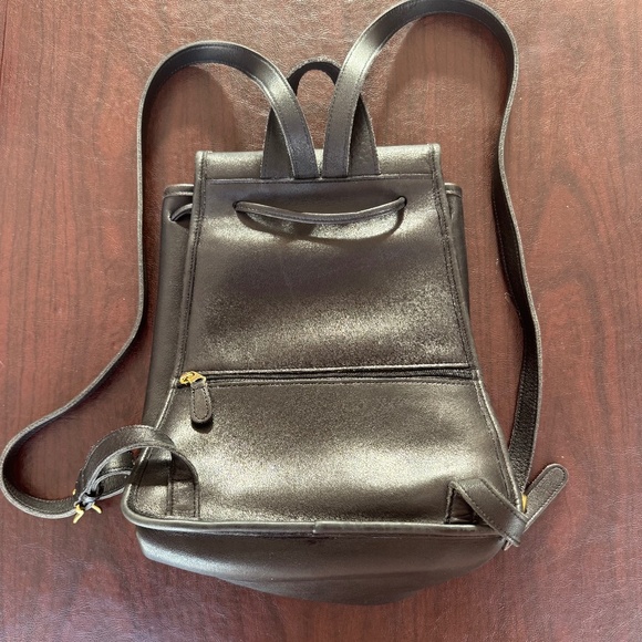 Coach Vintage Black Leather Daypack No. 9791 - Picture 9 of 11